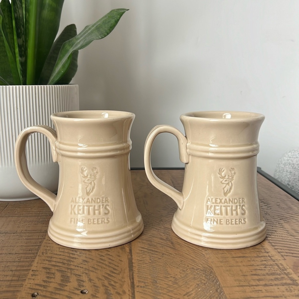 Alexander Keith's Fine Beers Pottery Crafted Mug -Set of 2